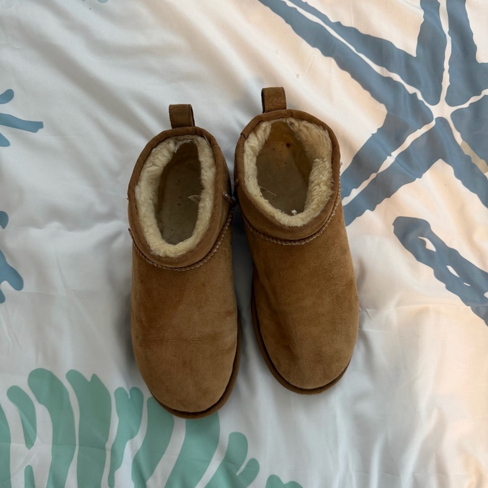 UGG Brown Shearling-Lined Booties